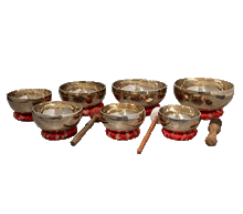 Naložite sliko v pregledovalnik galerije, 7 set tibetanskih pojočih skled set tibetanske pojoče posode čakre set tibetanskih pojočih skled čakra zvočna kopel zvocna kopel pojoce posode pojoce sklede tibetanska pojoča posoda tibetanska pojoča skeda tibetanska pojoca skleda zvočna masaža zvočna terapija