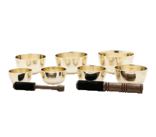 Naložite sliko v pregledovalnik galerije, 7 set tibetanskih pojočih skled set tibetanske pojoče posode set tibetanskih pojočih skled zvočna kopel zvocna kopel pojoce posode pojoce sklede tibetanska pojoča posoda tibetanska pojoča skleda tibetanska pojoca skleda zvočna masaža