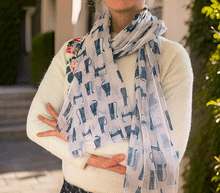 Naložite sliko v pregledovalnik galerije, šal šali mačke muce modni dodatki ženski šali modni šali mačka svila viskoza poletni šal