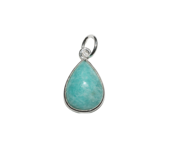srebrni obesek 925 amazonit nakit kristal srebro 925 amazonit zenski nakit modni nakit kristali obesek kristali poldragi kamni talisman