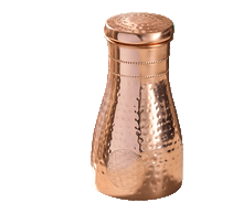 Naložite sliko v pregledovalnik galerije, bakrena karafa steklenica za vodo bakrena flaška steklenica iz bakra flaška iz bakra baker flaska kovana za vodo iz bakra 1000ml