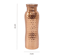 Naložite sliko v pregledovalnik galerije, bakrena steklenica za vodo bakrena flaška steklenica iz bakra flaška iz bakra baker flaska kovana za vodo iz bakra