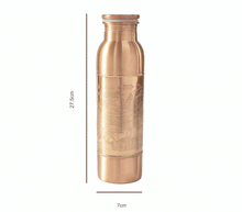 Naložite sliko v pregledovalnik galerije, bakrena steklenica za vodo bakrena flaška steklenica iz bakra flaška iz bakra baker flaska kovana za vodo iz bakra