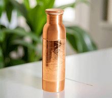 Naložite sliko v pregledovalnik galerije, bakrena steklenica za vodo bakrena flaška steklenica iz bakra flaška iz bakra baker flaska kovana za vodo iz bakra