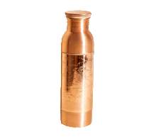 Naložite sliko v pregledovalnik galerije, bakrena steklenica za vodo bakrena flaška steklenica iz bakra flaška iz bakra baker flaska kovana za vodo iz bakra