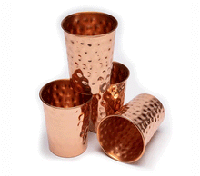 Naložite sliko v pregledovalnik galerije, bakreni kozarec za vodo iz bakra kozarec iz bakra baker kozarec bakreni kozarec za vodo iz bakra 250 ml