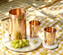 Naložite sliko v pregledovalnik galerije, vrč baker vrc bakreni vrč vrc iz bakra baker voda energitizirana