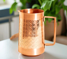 Naložite sliko v pregledovalnik galerije, vrč baker vrc bakreni vrč vrc iz bakra baker voda energitizirana