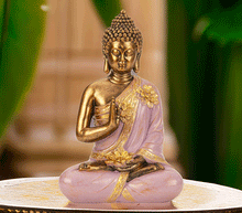 Naložite sliko v pregledovalnik galerije, buda kip buda kipec figura buda buddha dekoracija za dom buda meditacija buda zascita meditacija abhaya mudra