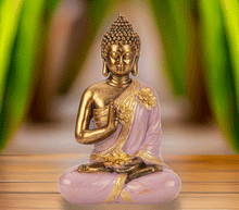 Naložite sliko v pregledovalnik galerije, buda kip buda kipec figura buda buddha dekoracija za dom buda meditacija buda zascita meditacija abhaya mudra