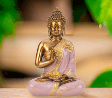 Naložite sliko v pregledovalnik galerije, buda kip buda kipec figura buda buddha dekoracija za dom buda meditacija buda zascita meditacija abhaya mudra