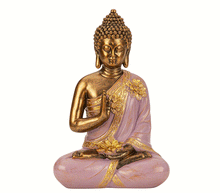 Naložite sliko v pregledovalnik galerije, Kipec Buda viola simbol zaščite 31.5x21 cm