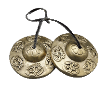 Naložite sliko v pregledovalnik galerije, činele, cinele tingsha zvončki zvoncki simbol aum om