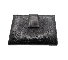 Naložite sliko v pregledovalnik galerije, usnjena denarnica zenska usnje enobarvna denarnica crna usnjena denarnica usnjene denarnice prakticna denarnica usnje