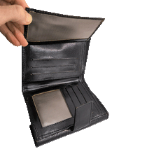 Naložite sliko v pregledovalnik galerije, usnjena denarnica zenska usnje enobarvna denarnica crna usnjena denarnica usnjene denarnice prakticna denarnica usnje