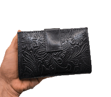 Naložite sliko v pregledovalnik galerije, usnjena denarnica zenska usnje enobarvna denarnica crna usnjena denarnica usnjene denarnice prakticna denarnica usnje