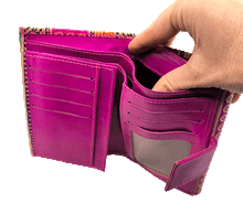 Naložite sliko v pregledovalnik galerije, usnjena denarnica zenska usnje pisana denarnica barvita usnjena denarnica usnjene denarnice prakticna denarnica usnje