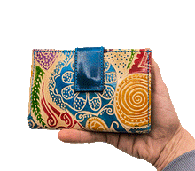 Naložite sliko v pregledovalnik galerije, usnjena denarnica zenska usnje pisana denarnica barvita usnjena denarnica usnjene denarnice prakticna denarnica usnje