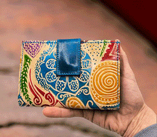 Naložite sliko v pregledovalnik galerije, usnjena denarnica zenska usnje pisana denarnica barvita usnjena denarnica usnjene denarnice prakticna denarnica usnje