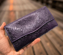 Naložite sliko v pregledovalnik galerije, usnjena denarnica zenska usnje pisana denarnica barvita usnjena denarnica usnjene denarnice prakticna denarnica usnje modna usnjena denarnica