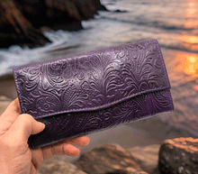 Naložite sliko v pregledovalnik galerije, usnjena denarnica zenska usnje pisana denarnica barvita usnjena denarnica usnjene denarnice prakticna denarnica usnje modna usnjena denarnica