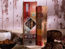 Naložite sliko v pregledovalnik galerije, dišeče palčke disece palcke kadila dišave sagrada madre 7 čaker 7 chakras naravne dišeče palčke meditacija dišave za dom disave za dom