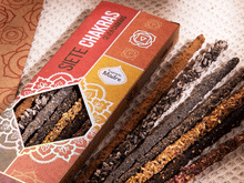 Naložite sliko v pregledovalnik galerije, dišeče palčke disece palcke kadila dišave sagrada madre 7 čaker 7 chakras naravne dišeče palčke meditacija dišave za dom disave za dom