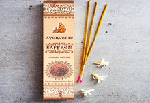 Naložite sliko v pregledovalnik galerije, dišeče palčke ajurvedske disece palcke ajurveda kadilo kadila dišava za dom kadilo za dom dišeče palčke za meditacijo naravne dišeče palčke vonj ayurvedic masala saffron žafran