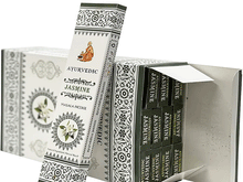 Naložite sliko v pregledovalnik galerije, ayurvedic jasmin dišeče palčke ajurvedske disece palcke ajurveda kadilo kadila brez bambusa dišava za dom kadilo za dom dišeče palčke za meditacijo naravne dišeče palčke vonj jasmin