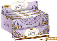 Naložite sliko v pregledovalnik galerije, Dišeče palčke TULASI EXCLUSIVE MASALA 15g Palo Santo&Lavender dišeče palčke disece palck kadilo dišava za dom kadilo za dom dišeče palčke za meditacijo naravne dišeče palčke Dišeče palčke TULASI