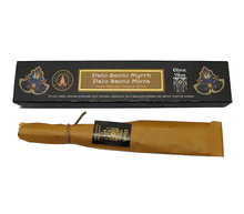 Naložite sliko v pregledovalnik galerije, dišeče palčke ethnic vibes sveti les mira disece palcke ethnic vibes palo santo mirra dišave kadilo dišava za dom kadilo za dom dišeče palčke za meditacijo ethnic vibes masala sveti les mira naravne dišeče palčke Fragrances & Sens Ethnic Vibes Palo Santo Mirra