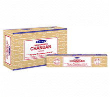 Naložite sliko v pregledovalnik galerije, Satya Sai Baba Nag Champa Chandan dišeče palčke Sandalovina disece palcke dišave Chandan Satya disave kadila meditiranje duhovnost Sai baba Chandan sandalovina sproscanje disave za dom meditacija dišave