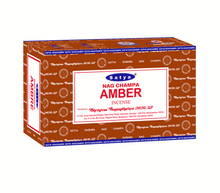 Naložite sliko v pregledovalnik galerije, dišeče palčke satya amber premium masala incense disece palcke satya amber jantar dišave disave kadilo kadila satya spicy jantar dišave za dom