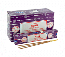 Naložite sliko v pregledovalnik galerije, Satya Reiki dišeče palčke Satya disece palcke dišave Satya Reiki disave kadila meditiranje duhovnost dišeče palčke Sai baba Satya Reiki 15g dišeče palčke sproscanje disave za dom meditacija dišave aromaterapija