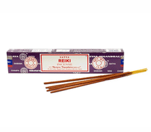 Naložite sliko v pregledovalnik galerije, Satya Reiki dišeče palčke Satya disece palcke dišave Satya Reiki disave kadila meditiranje duhovnost dišeče palčke Sai baba Satya Reiki 15g dišeče palčke sproscanje disave za dom meditacija dišave aromaterapija