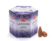 Naložite sliko v pregledovalnik galerije, hem backflow incense cones lavender-dišeči stožci backflow sivka-diseci stozci hem lavender-kadila za dimne fontane