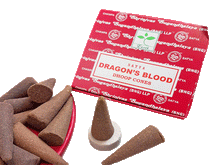 Naložite sliko v pregledovalnik galerije, Satya dragons blood dhoop cones diseci stozci disave zmajeva kri darilo joga dvig energije sadhana kadila kadilo naravni dišeči stožci satya zmajeva kri naravne dišave