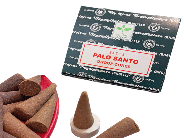 Satya palo santo dhoop cones diseci stozci disave sveti les darilo joga dvig energije sadhana kadila kadilo naravni dišeči stožci satya sveti les naravne dišave
