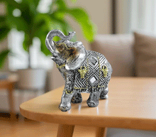 Naložite sliko v pregledovalnik galerije, kip slon kipec slonček figura slon obilje blagostanje simbol sreče sloncek rilec navzgor slon dvignjen rilec bogastvo slon dekoracija za srečo sreča slon dom