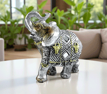 Naložite sliko v pregledovalnik galerije, kip slon kipec slonček figura slon obilje blagostanje simbol sreče sloncek rilec navzgor slon dvignjen rilec bogastvo slon dekoracija za srečo sreča slon dom