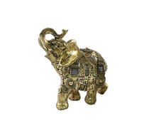 Naložite sliko v pregledovalnik galerije, kip slon kipec slonček figura slon obilje blagostanje simbol sreče sloncek rilec navzgor slon dvignjen rilec bogastvo slon dekoracija za srečo sreča slon dom