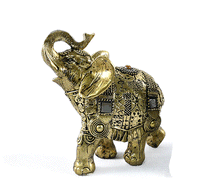 Naložite sliko v pregledovalnik galerije, kip slon kipec slonček figura slon obilje blagostanje simbol sreče sloncek rilec navzgor slon dvignjen rilec bogastvo slon dekoracija za srečo sreča slon dom