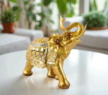 Naložite sliko v pregledovalnik galerije, kip slon kipec slonček figura slon obilje blagostanje simbol sreče sloncek rilec navzgor slon dvignjen rilec bogastvo slon dekoracija za srečo