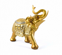 Naložite sliko v pregledovalnik galerije, kip slon kipec slonček figura slon obilje blagostanje simbol sreče sloncek rilec navzgor slon dvignjen rilec bogastvo slon dekoracija