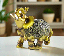 Naložite sliko v pregledovalnik galerije, kip slon kipec slonček figura slon obilje blagostanje simbol sreče sloncek rilec navzgor slon dvignjen rilec bogastvo slon dekoracija za srečo sreča slon dom