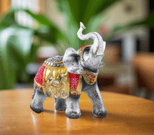 Naložite sliko v pregledovalnik galerije, kip slon kipec slonček figura slon obilje blagostanje simbol sreče sloncek rilec navzgor slon dvignjen rilec bogastvo slon dekoracija za srečo