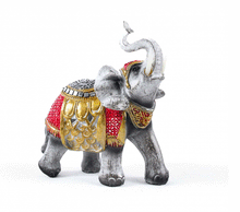 Naložite sliko v pregledovalnik galerije, kip slon kipec slonček figura slon obilje blagostanje simbol sreče sloncek rilec navzgor slon dvignjen rilec bogastvo slon dekoracija za srečo sreča slon