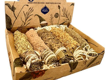 Naložite sliko v pregledovalnik galerije, naravno kadilo zvitek evkaliptus lovor cedra naravno kadilo za obrede naravno kadilo zvitek za ciscenje prostora sagrada madre naravno kadilo za prostor