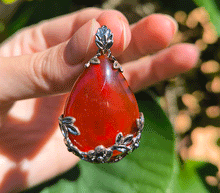 Naložite sliko v pregledovalnik galerije, karneol obesek nakit kristali poldragi kamni kristal karneol talisman za zascito kristaloterapija modni nakit damski nakit zenski nakit nakit iz kristalov karneol