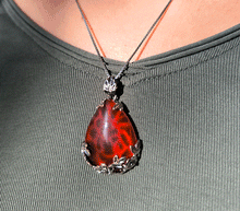 Naložite sliko v pregledovalnik galerije, karneol obesek nakit kristali poldragi kamni kristal karneol talisman za zascito kristaloterapija modni nakit damski nakit zenski nakit nakit iz kristalov karneol